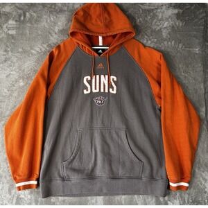 Phoenix Suns Sweatshirt Adult 2XL XXL Gray Pullover Hoodie NBA Basketball Adidas